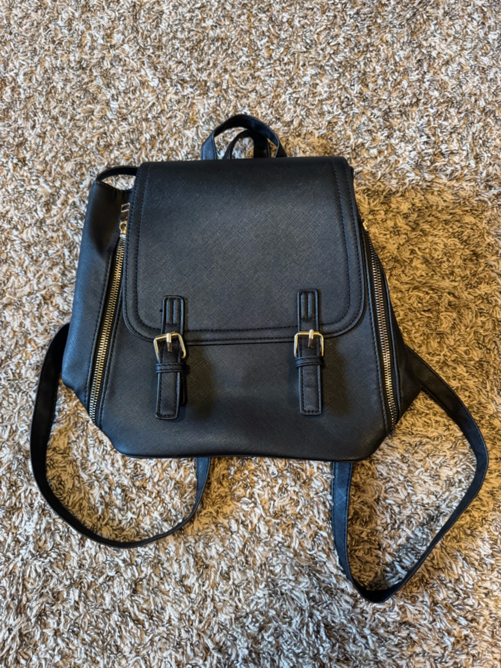 NWOT Black Women's Backpack Tote